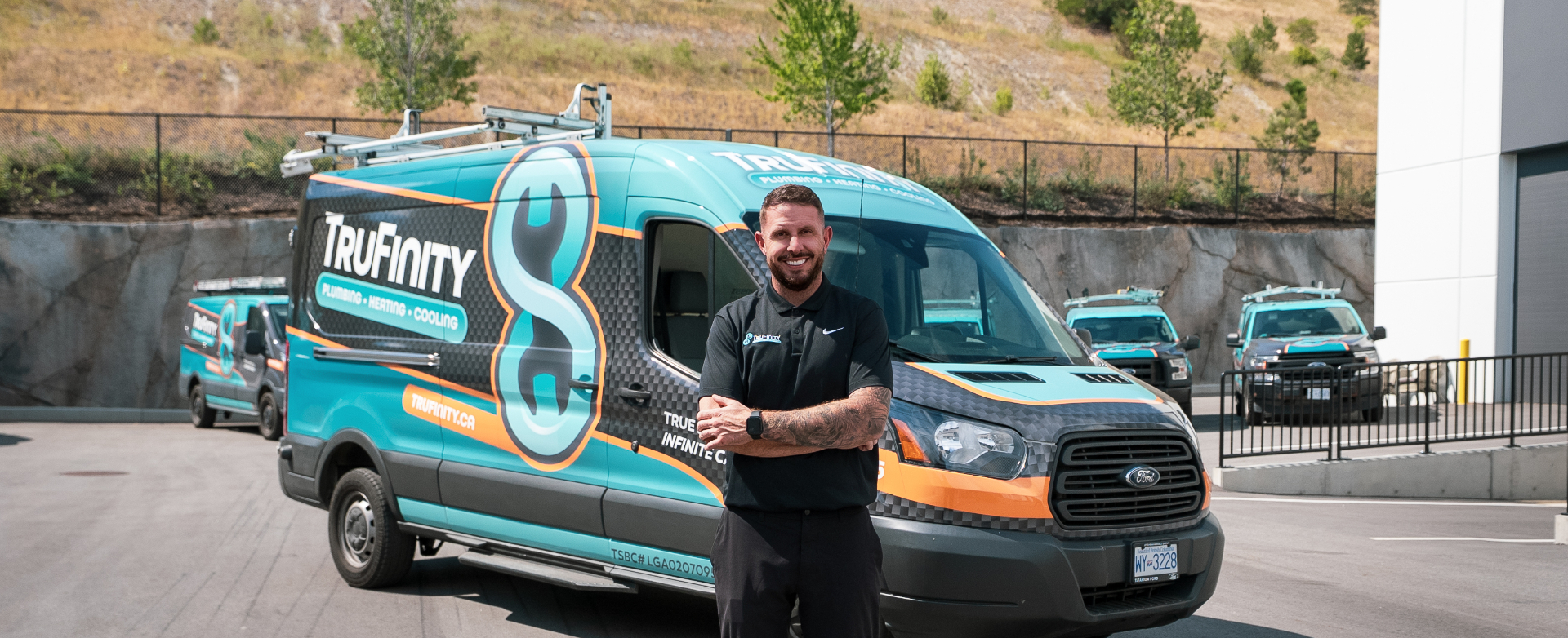 TruFinity licensed technician with fully-stocked service van in Kelowna